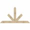 Ekena Millwork Saratoga Rough Sawn Timber Gable Bracket, Douglas Fir, 84"W x 45"H x 6"D x 6"F, 13/12 Pitch GBW084X45X0606SAR00RDF - alternate 1